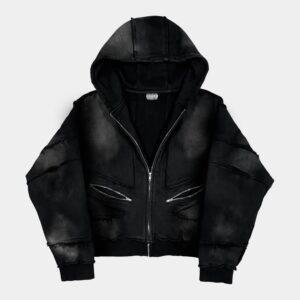 WASHED ZIP HOODIE
